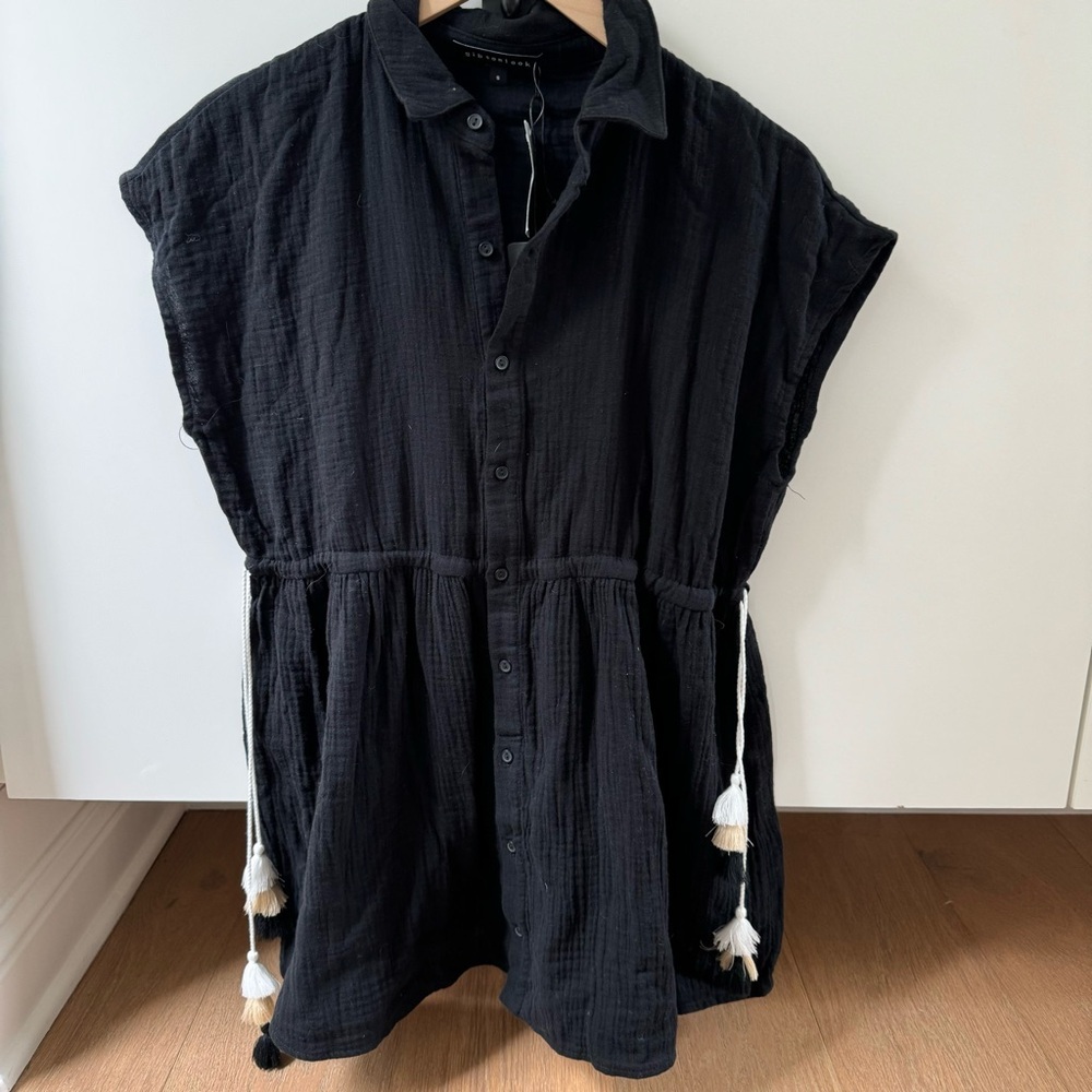 NWT | Gibsonlook | dress/coverup with tassels | size S